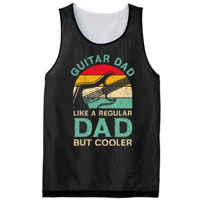 Funny Fathers Day Guitar Dad For Guitarist Music Lover Dad Mesh Reversible Basketball Jersey Tank