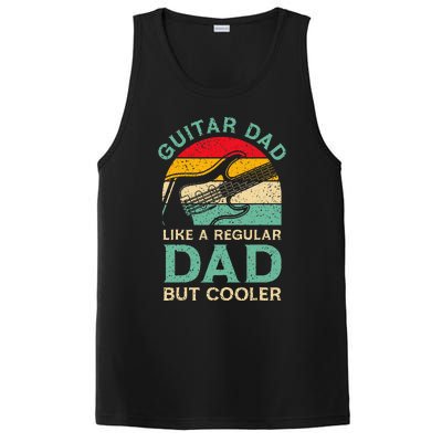 Funny Fathers Day Guitar Dad For Guitarist Music Lover Dad PosiCharge Competitor Tank