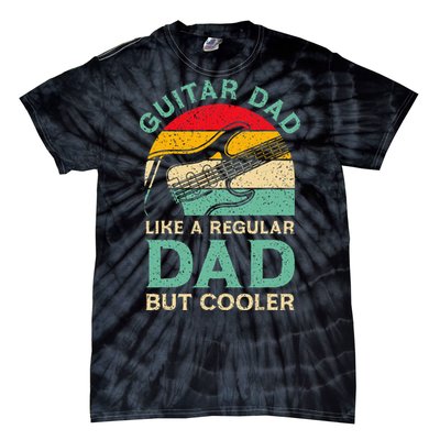 Funny Fathers Day Guitar Dad For Guitarist Music Lover Dad Tie-Dye T-Shirt