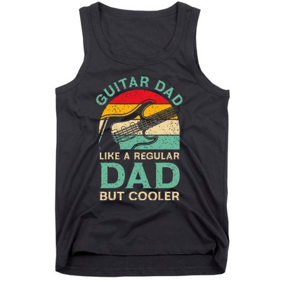 Funny Fathers Day Guitar Dad For Guitarist Music Lover Dad Tank Top