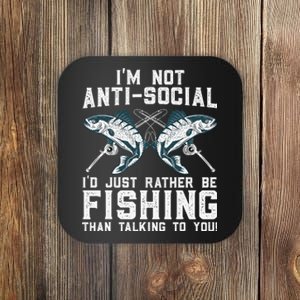 Funny Fishing Design For  Fisherman Fishing Lover Coaster