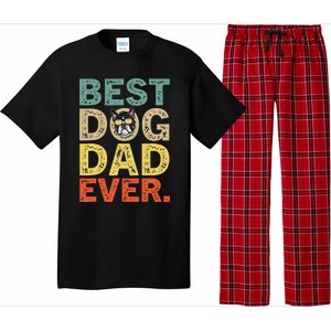 Funny Fathers Day For Dad Boston Terrier Best Dog Dad Ever Pajama Set