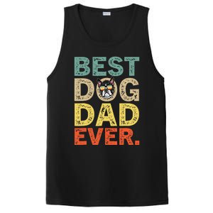 Funny Fathers Day For Dad Boston Terrier Best Dog Dad Ever PosiCharge Competitor Tank