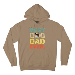 Funny Fathers Day For Dad Boston Terrier Best Dog Dad Ever Hoodie