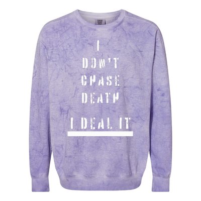 Fearless Fashion Deathly Humor Wear Bold Expression Colorblast Crewneck Sweatshirt