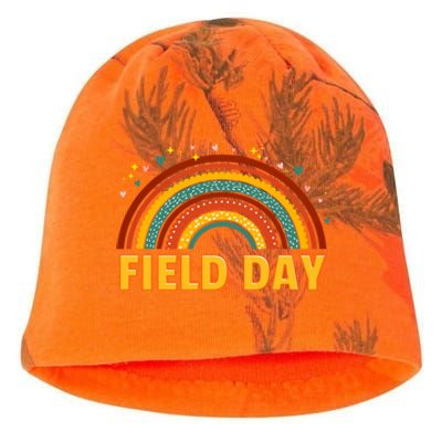 Field Fun Day School Trip Vibes Teachers Cute Gift Kati - Camo Knit Beanie