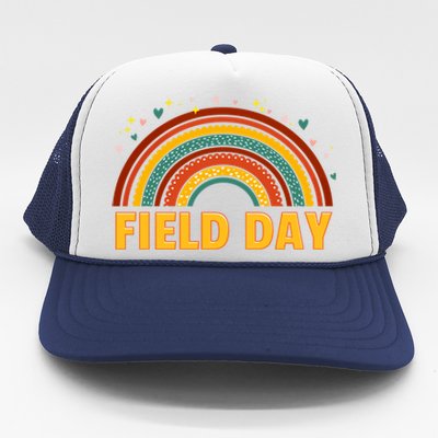 Field Fun Day School Trip Vibes Teachers Cute Gift Trucker Hat