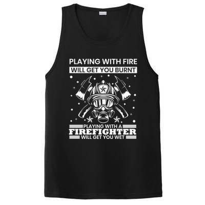 Funny Firefighter Departt Fire Quote Fire Rescue Gift PosiCharge Competitor Tank