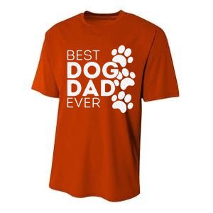 Funny Fathers Day Gift Idea Best Dog Dad Ever Performance Sprint T-Shirt