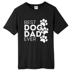 Funny Fathers Day Gift Idea Best Dog Dad Ever Tall Fusion ChromaSoft Performance T-Shirt