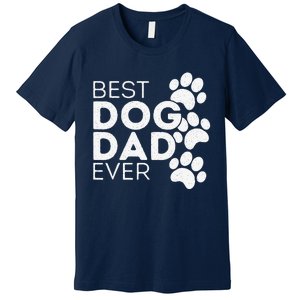 Funny Fathers Day Gift Idea Best Dog Dad Ever Premium T-Shirt