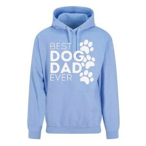 Funny Fathers Day Gift Idea Best Dog Dad Ever Unisex Surf Hoodie