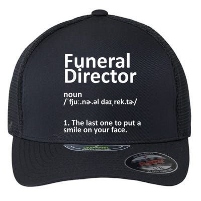 Funny Funeral Director Designs Men Women Mortuary Morticians Flexfit Unipanel Trucker Cap