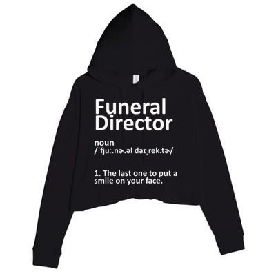 Funny Funeral Director Designs Men Women Mortuary Morticians Crop Fleece Hoodie