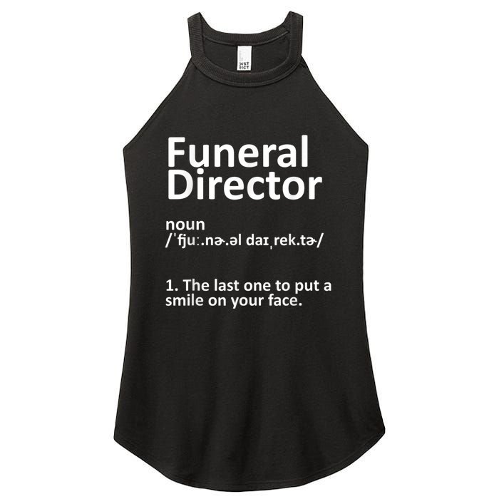 Funny Funeral Director Designs Men Women Mortuary Morticians Women's Perfect Tri Rocker Tank