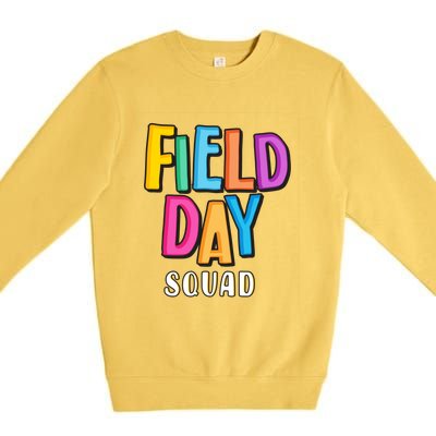 Field Fun Day Squad School Trip Vibes Teachers Gift Premium Crewneck Sweatshirt