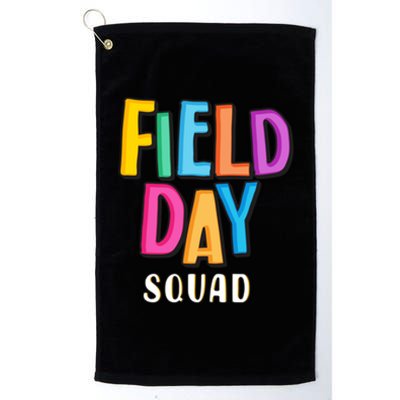 Field Fun Day Squad School Trip Vibes Teachers Gift Platinum Collection Golf Towel