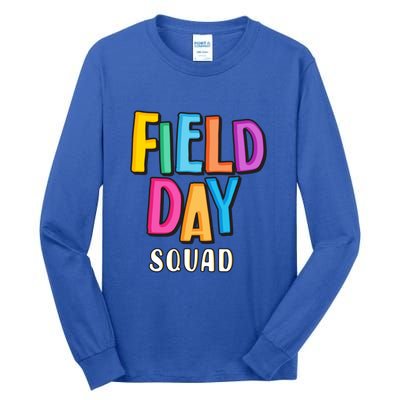 Field Fun Day Squad School Trip Vibes Teachers Gift Tall Long Sleeve T-Shirt