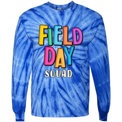 Field Fun Day Squad School Trip Vibes Teachers Gift Tie-Dye Long Sleeve Shirt