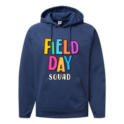 Field Fun Day Squad School Trip Vibes Teachers Gift Performance Fleece Hoodie