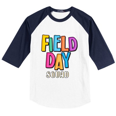 Field Fun Day Squad School Trip Vibes Teachers Gift Baseball Sleeve Shirt