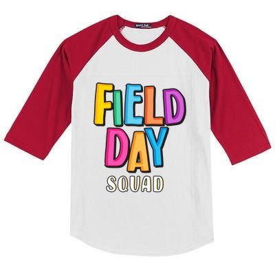 Field Fun Day Squad School Trip Vibes Teachers Gift Kids Colorblock Raglan Jersey