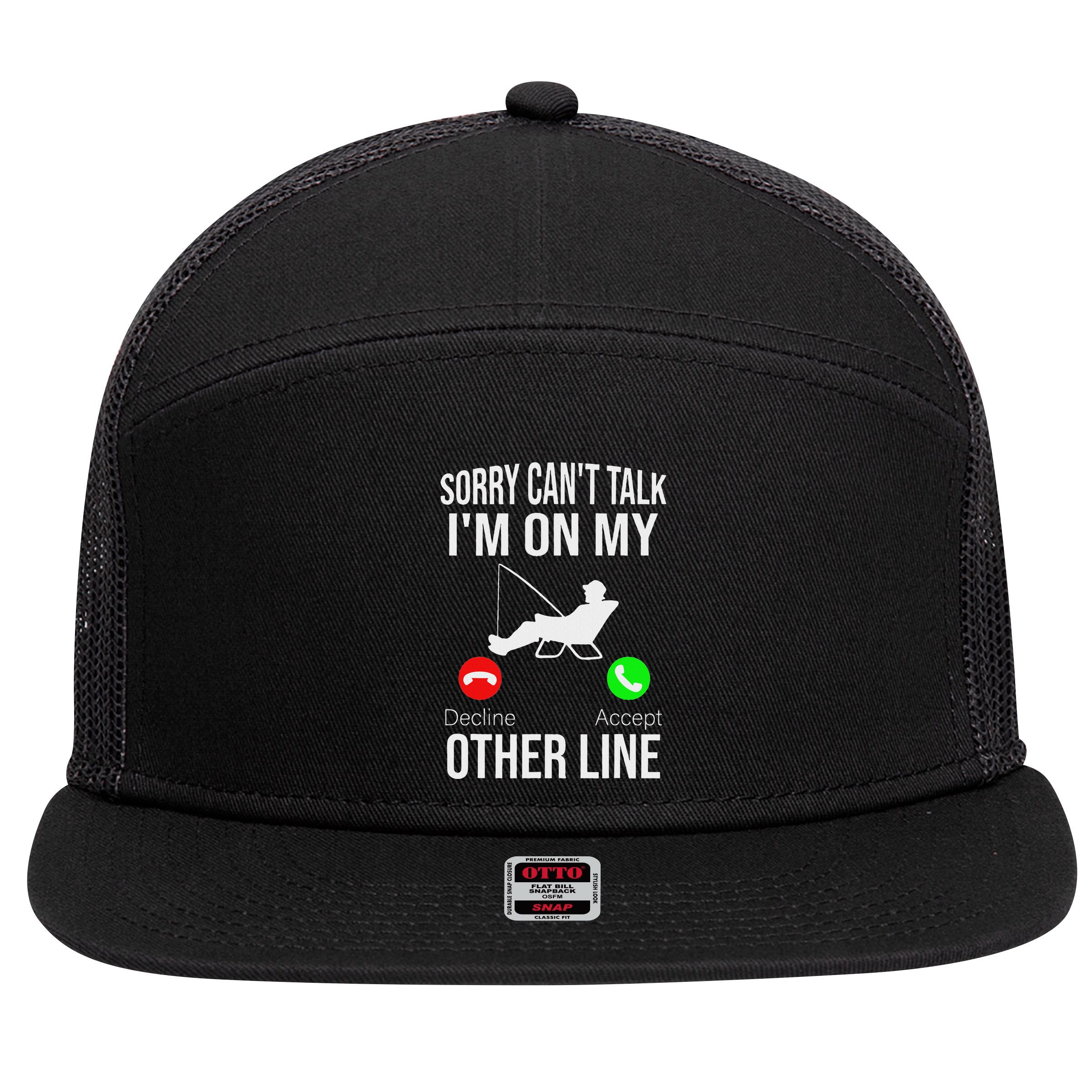 Funny Fishing Dad Funny Reel Cool Fish Bass Fishing 7 Panel Mesh Trucker Snapback Hat