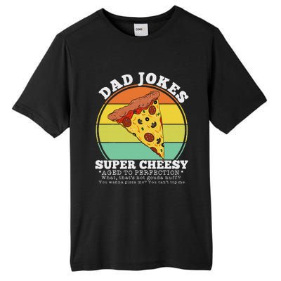 Funny FatherS Day Cheesy Dad Joke Pizza Tall Fusion ChromaSoft Performance T-Shirt