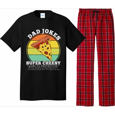 Funny FatherS Day Cheesy Dad Joke Pizza Pajama Set