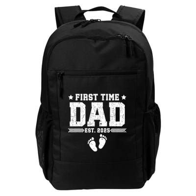 First FatherS Day First Time Dad Est. 2025 Dadtobe Daily Commute Backpack