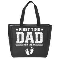 First FatherS Day First Time Dad Est. 2025 Dadtobe Zip Tote Bag