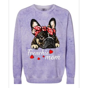 Funny Frenchie Dog Mom French Bulldog Mom Love Mothers Day Colorblast Crewneck Sweatshirt