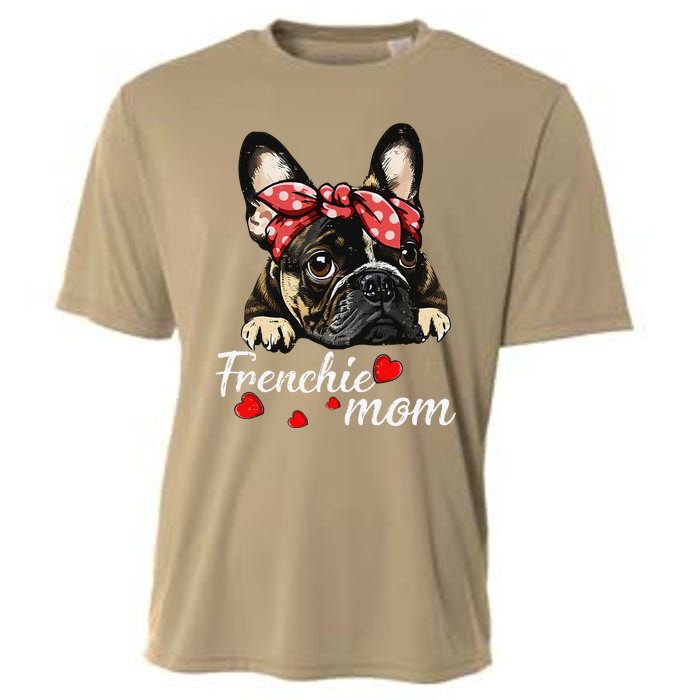 Funny Frenchie Dog Mom French Bulldog Mom Love Mothers Day Cooling Performance Crew T-Shirt