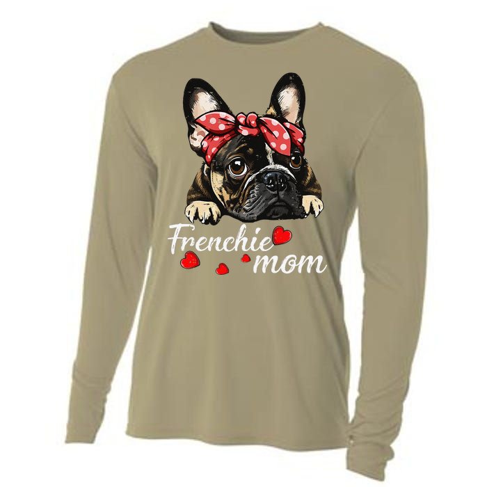 Funny Frenchie Dog Mom French Bulldog Mom Love Mothers Day Cooling Performance Long Sleeve Crew