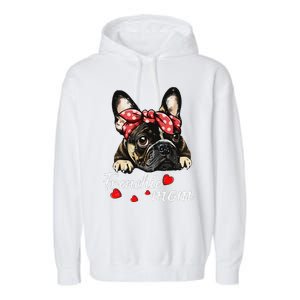 Funny Frenchie Dog Mom French Bulldog Mom Love Mothers Day Garment-Dyed Fleece Hoodie