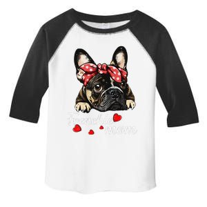 Funny Frenchie Dog Mom French Bulldog Mom Love Mothers Day Toddler Fine Jersey T-Shirt