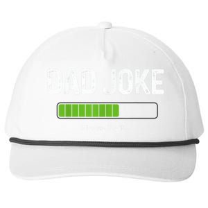 Funny Fathers Day Dad Joke Loading Please Wait Father Humor Funny Gift Snapback Five-Panel Rope Hat