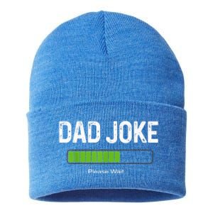 Funny Fathers Day Dad Joke Loading Please Wait Father Humor Funny Gift Sustainable Knit Beanie