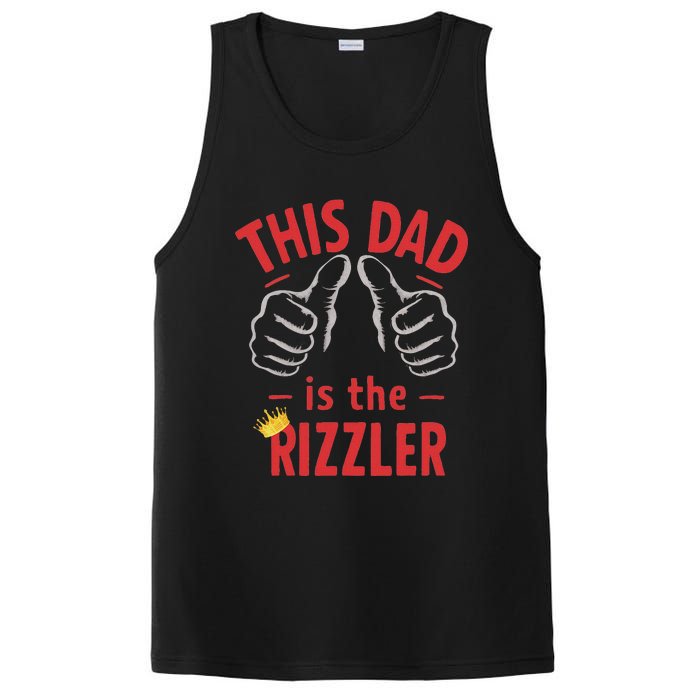 Funny Fathers Day W Rizz Rizzler The Rizz God This Guy PosiCharge Competitor Tank