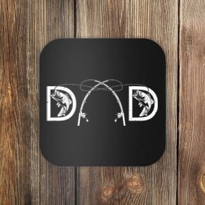 Funny Fishing Dad Art For Dad Fathers Day Fishing Lover Coaster