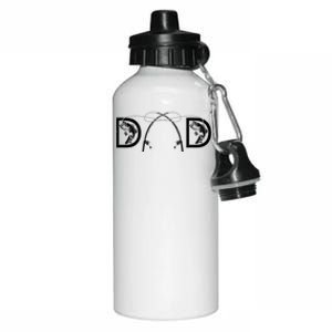 Funny Fishing Dad Art For Dad Fathers Day Fishing Lover Aluminum Water Bottle