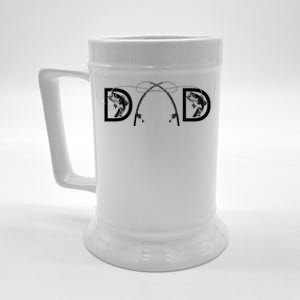 Funny Fishing Dad Art For Dad Fathers Day Fishing Lover Beer Stein