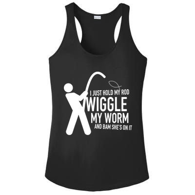 Funny Fishing Dirty Sexual Humor Ladies PosiCharge Competitor Racerback Tank
