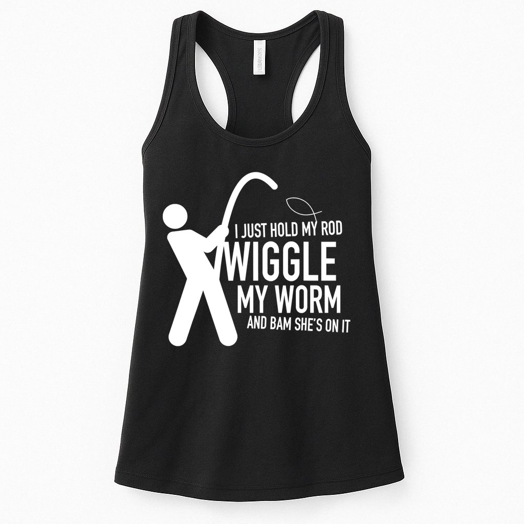 Funny Fishing Dirty Sexual Humor Womens Tank Top