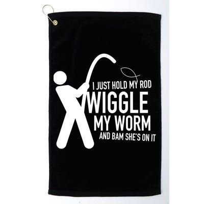 Funny Fishing Dirty Sexual Humor Golf Towel