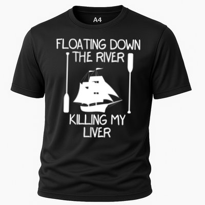 Funny Floating Down The River Killing My Liver Adventurers Gift Performance Shirt