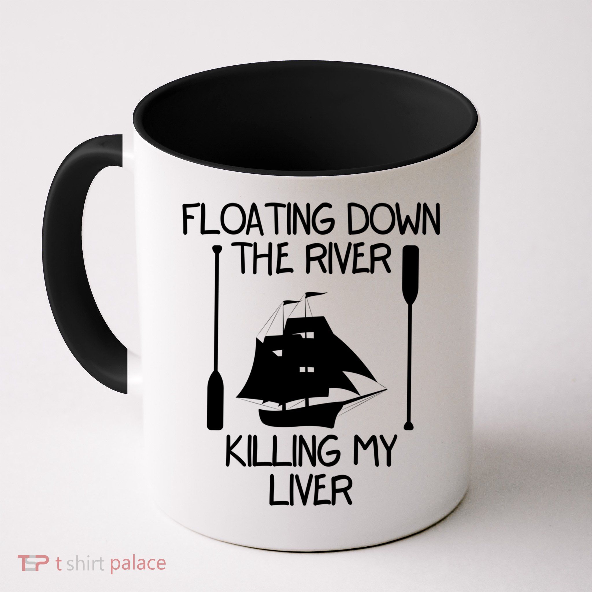 Funny Floating Down The River Killing My Liver Adventurers Gift Mug