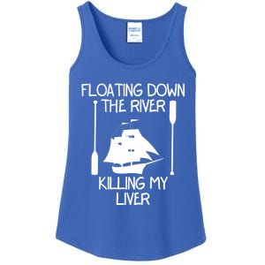 Funny Floating Down The River Killing My Liver Adventurers Gift Ladies Essential Tank