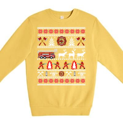 Fire Fire Departt Gift Premium Crewneck Sweatshirt