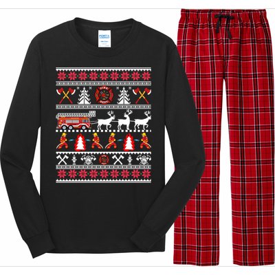 Fire Fire Departt Gift Long Sleeve Pajama Set